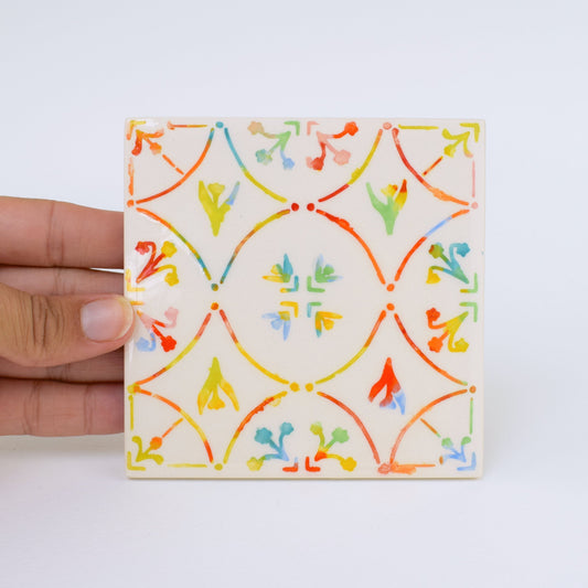 Floral Arabesque Coaster