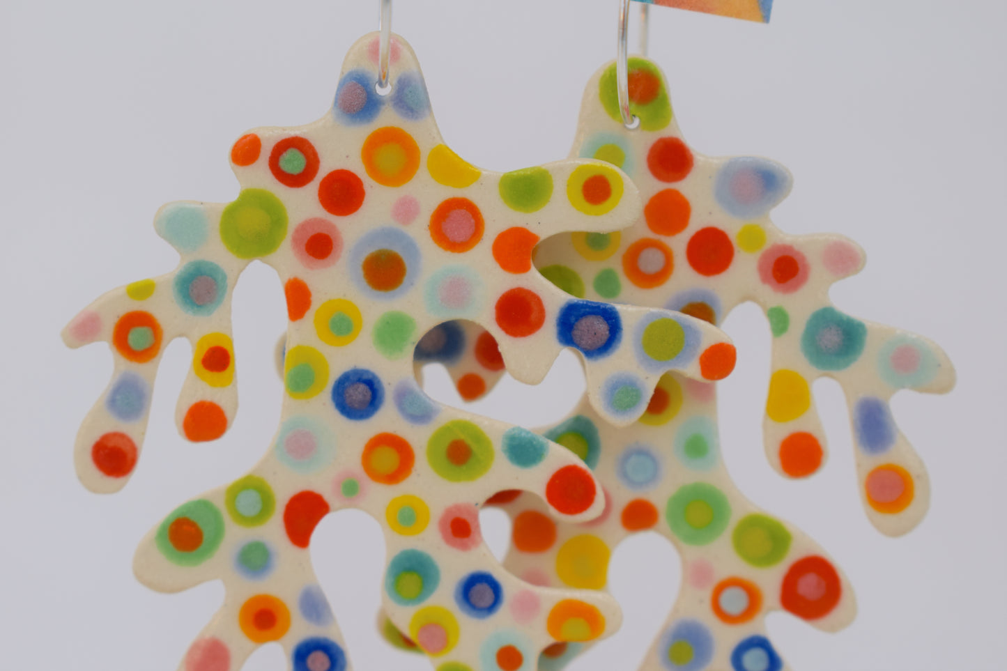 Spotty Dotty Coral Earrings II