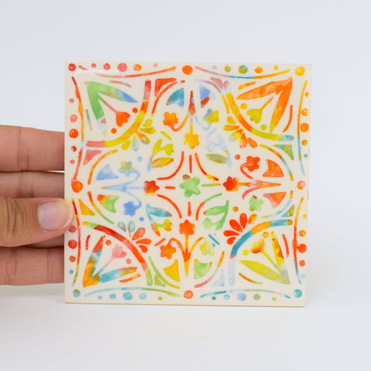 Floral Arabesque Coaster II