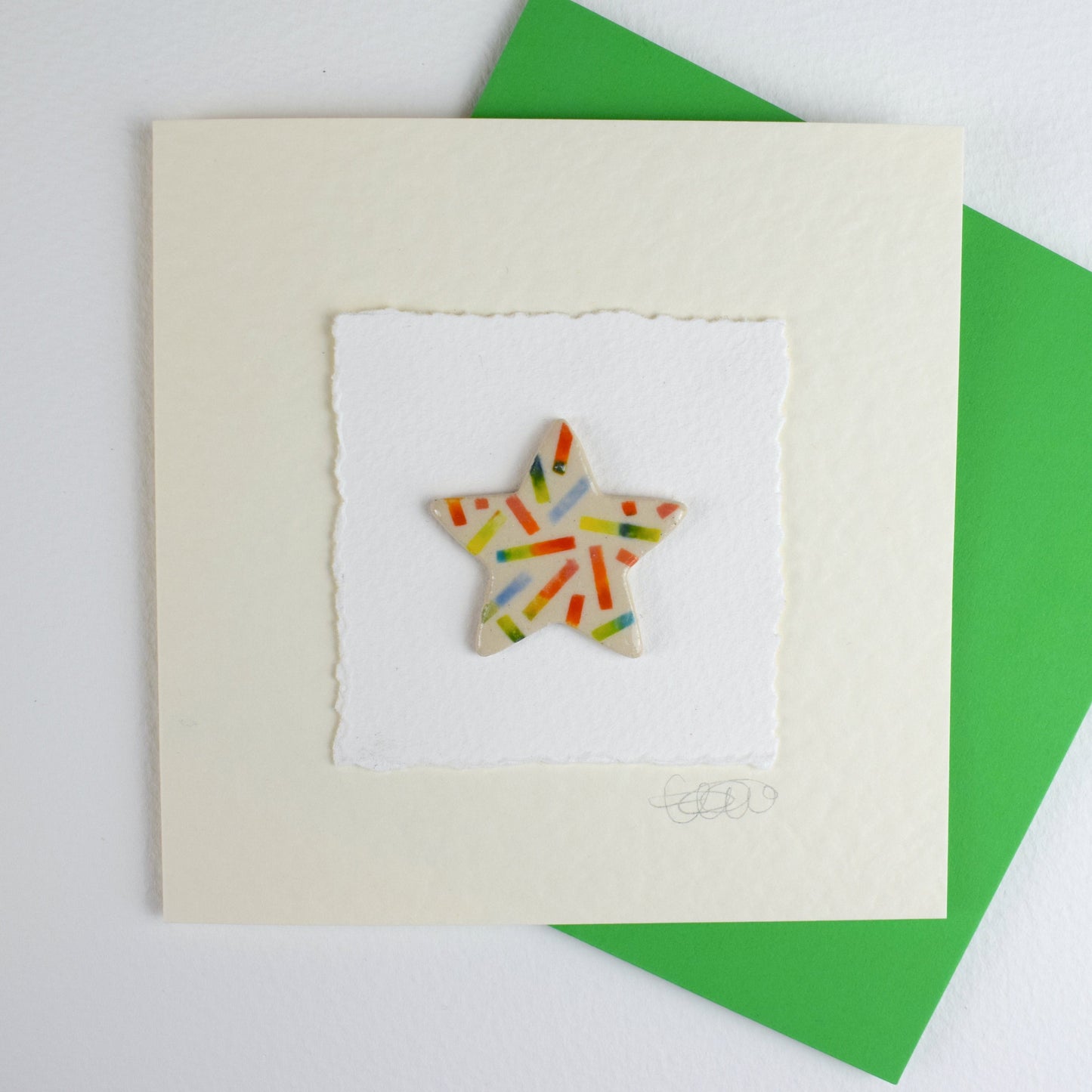 Christmas Card Multicoloured Sprinkle (3 for £20)