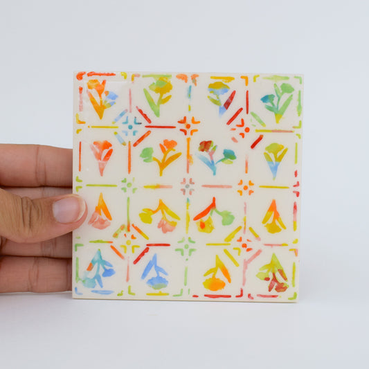 Floral Arabesque Coaster III