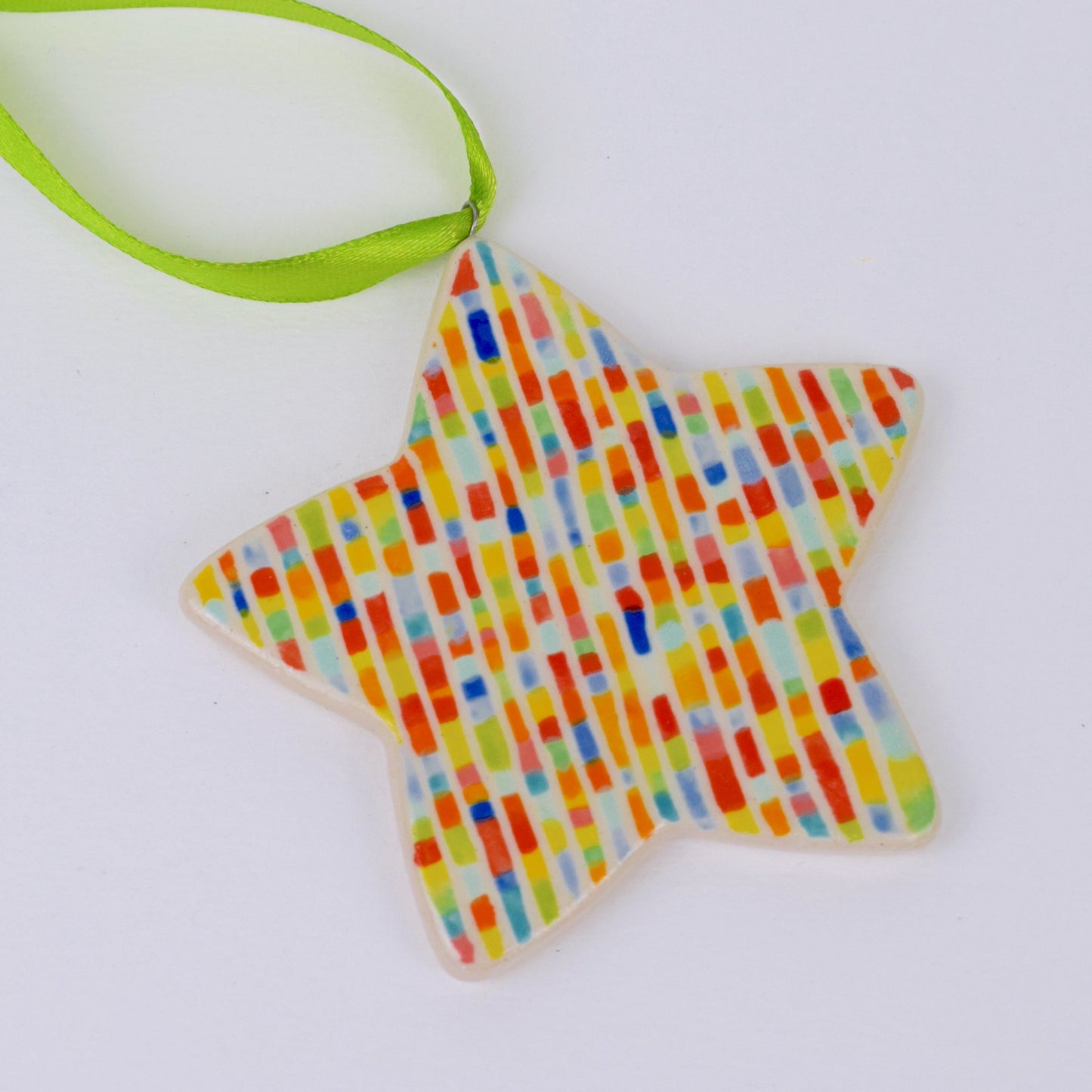 Hanging Star - Multicoloured Stripe