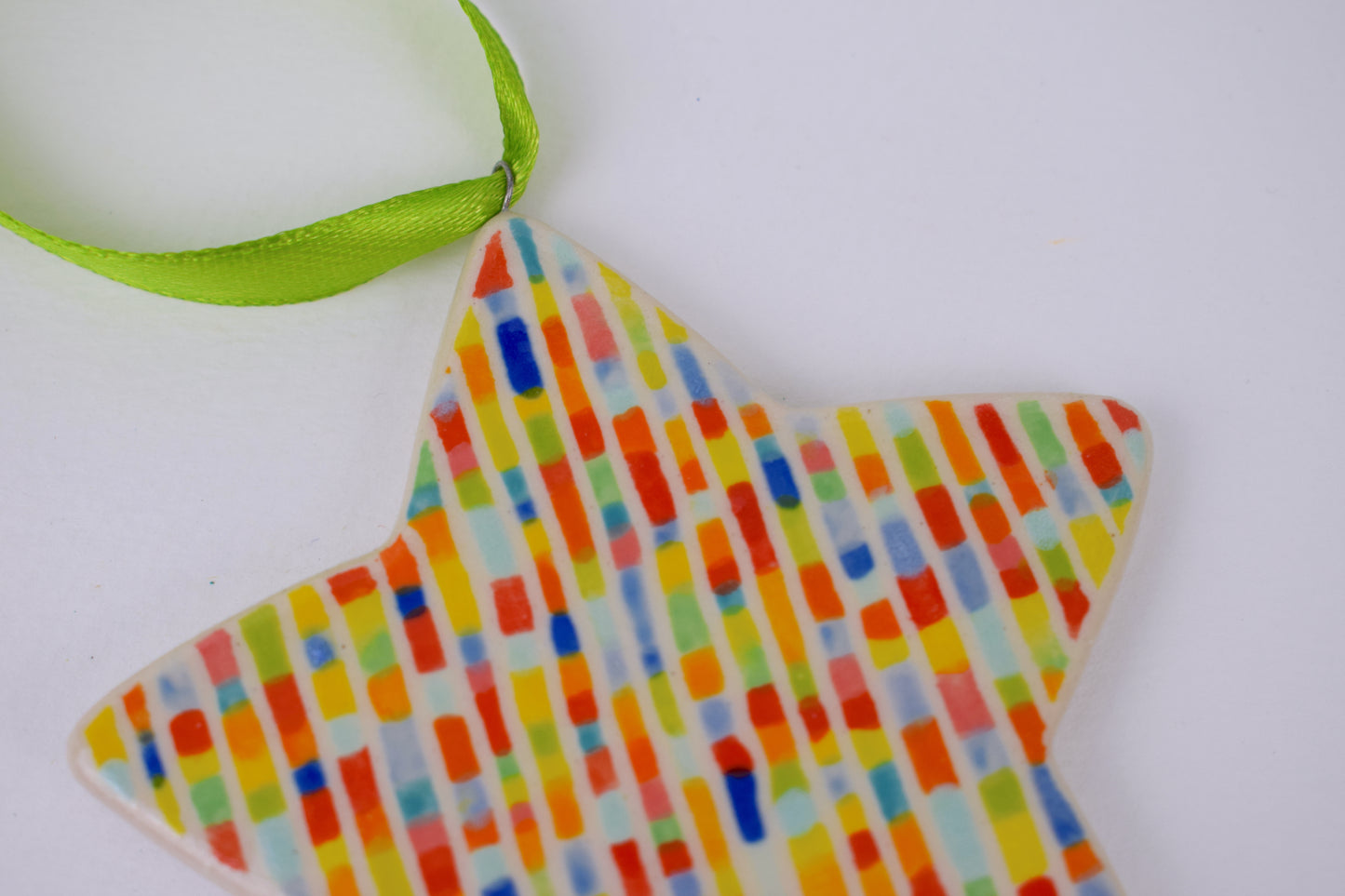 Hanging Star - Multicoloured Stripe