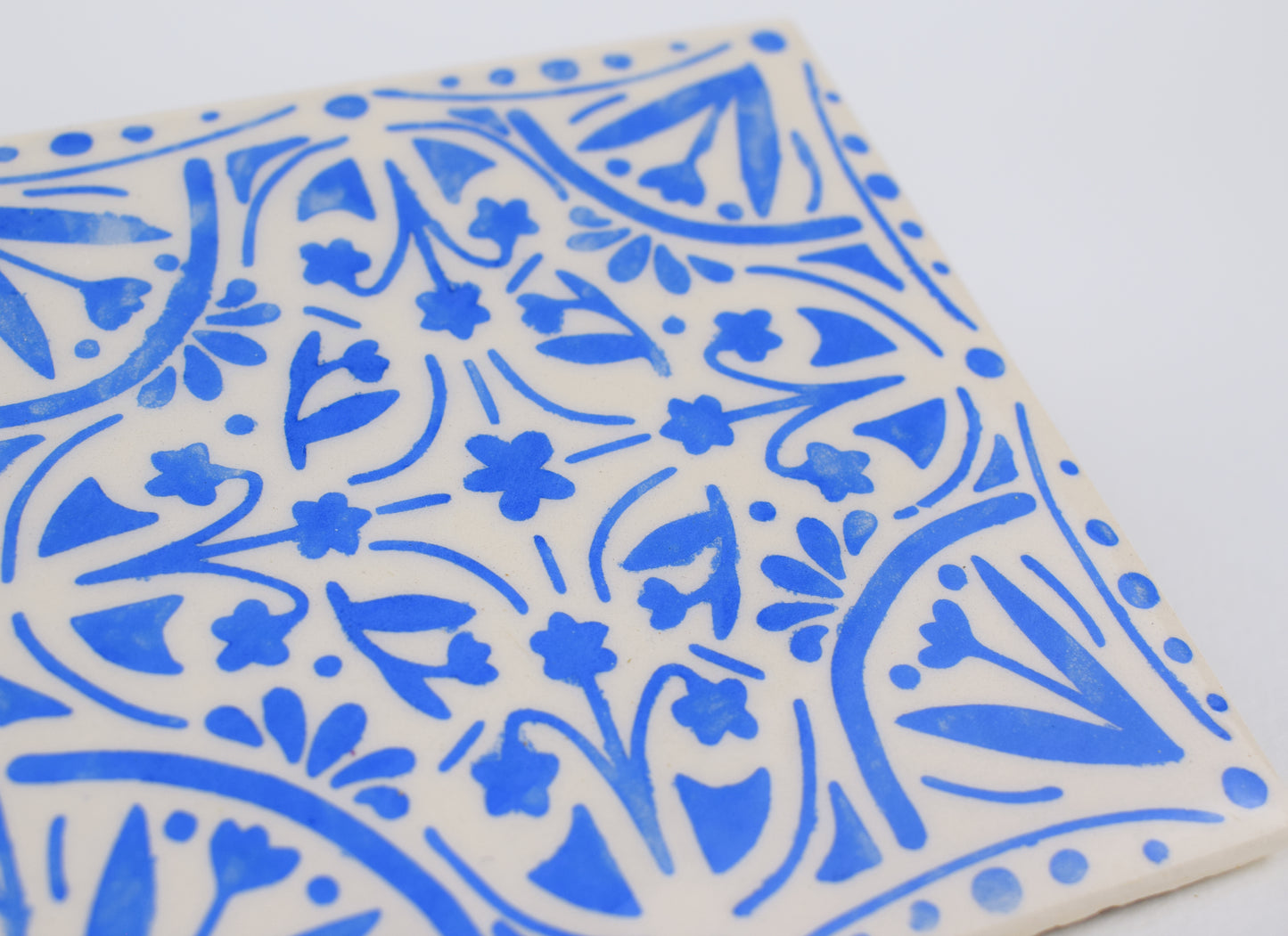 Blue Arabesque Coaster