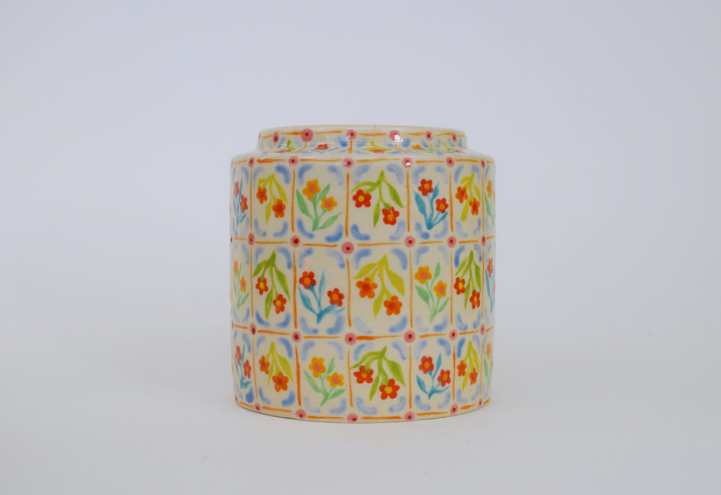 Tile Floral Vase