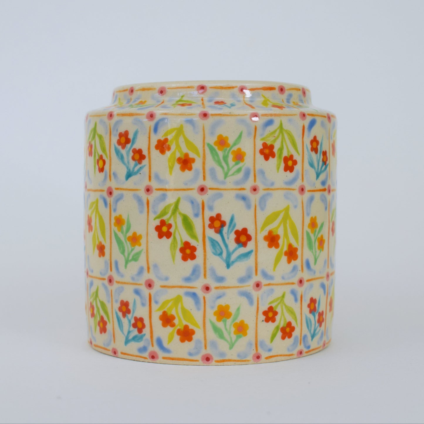 Tile Floral Vase