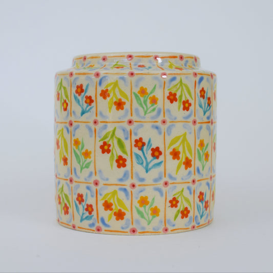 Tile Floral Vase
