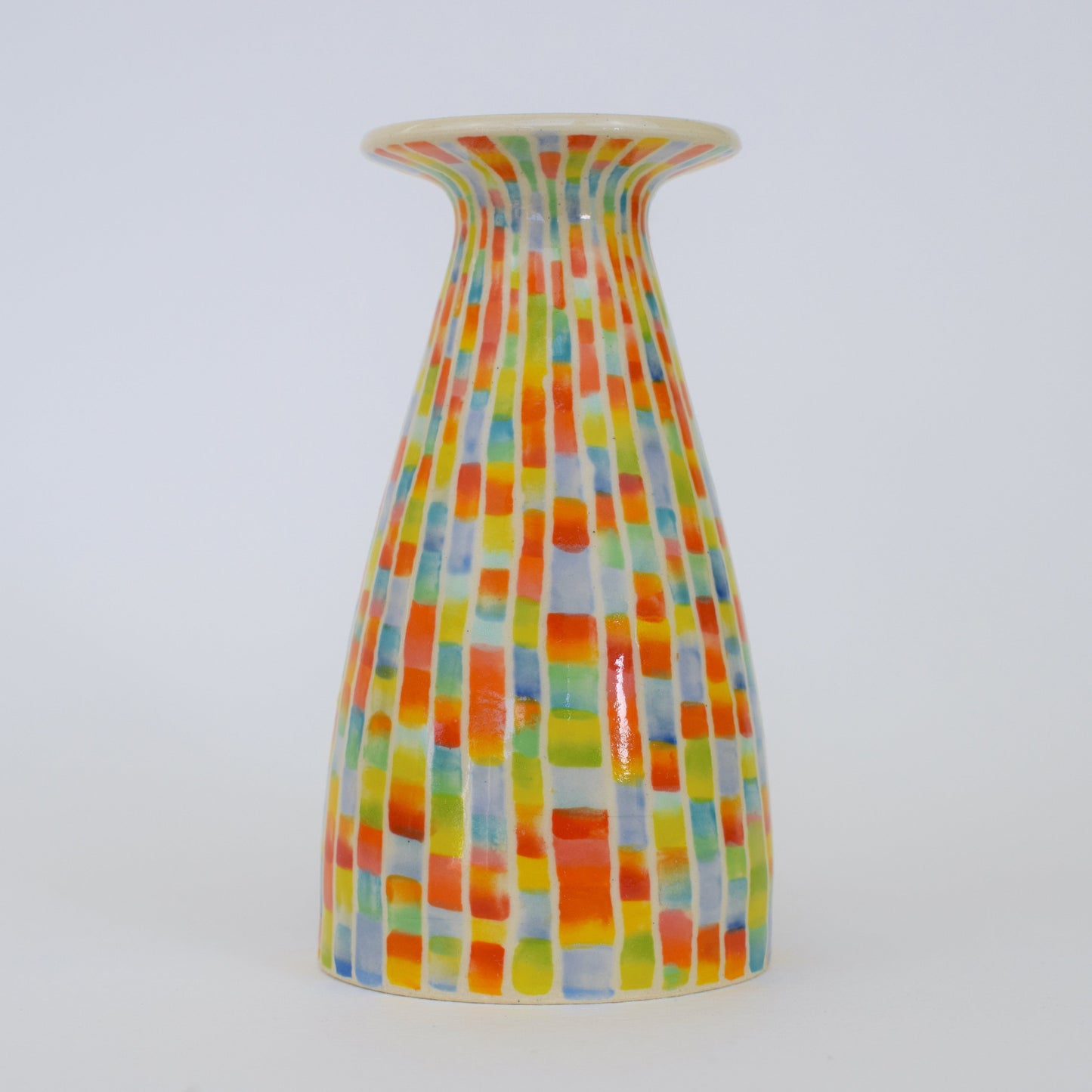 Multicoloured Stripe Vase II