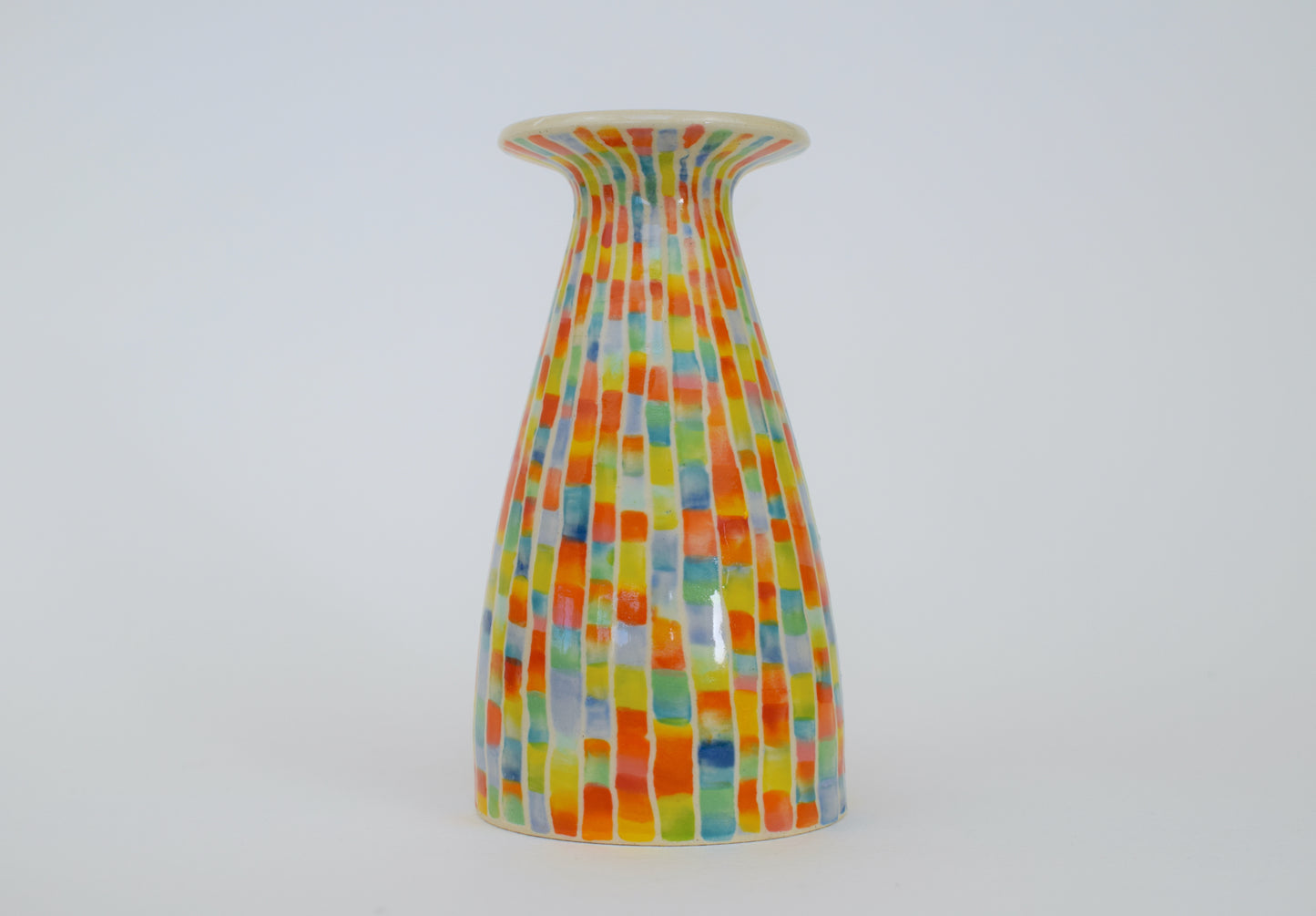 Multicoloured Stripe Vase II