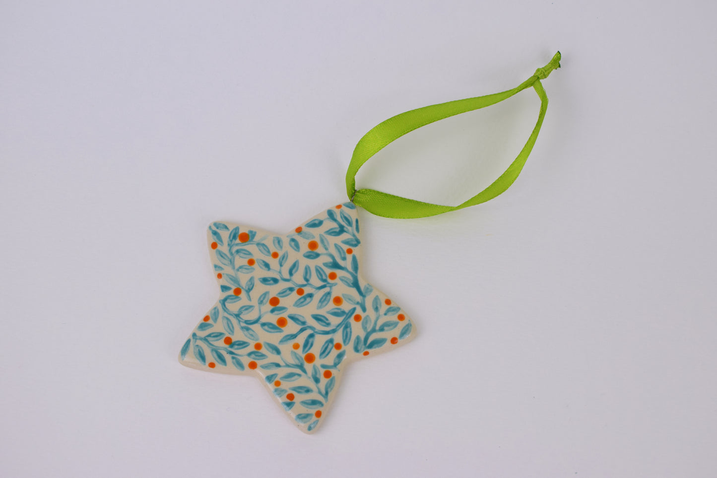 Hanging Star - Turquoise Leaf