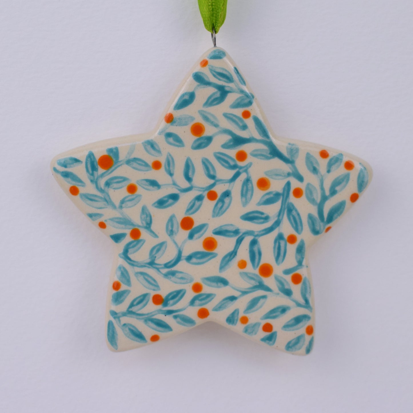 Hanging Star - Turquoise Leaf