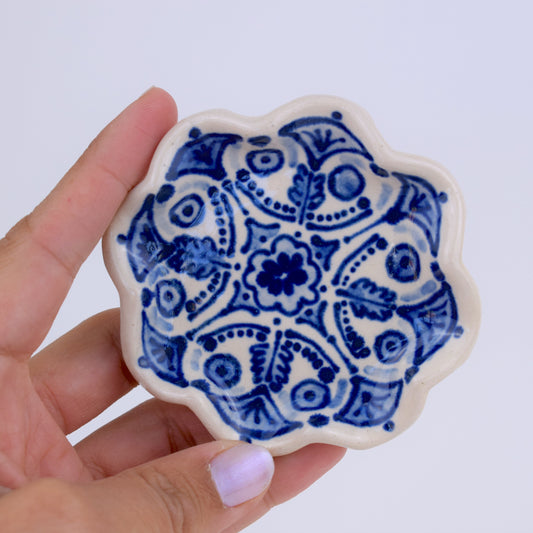 Blue Whirl Trinket Dish