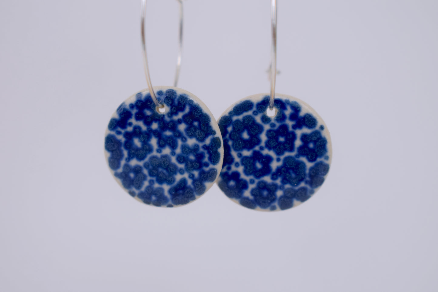 Blue Floral Earrings