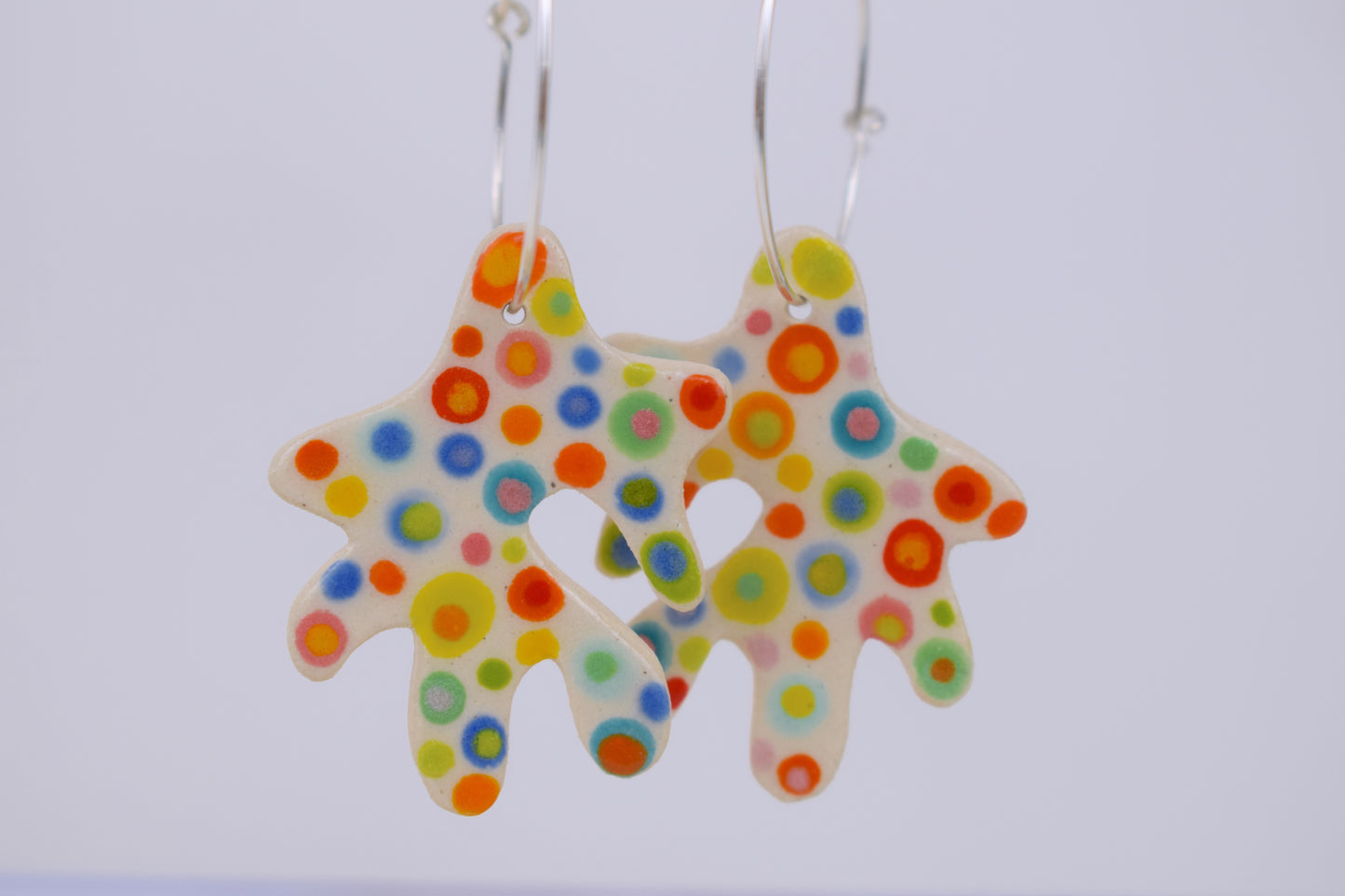 Spotty Dotty Coral Earrings