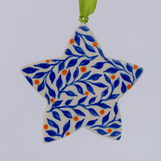 Hanging Star - Blue Leaf
