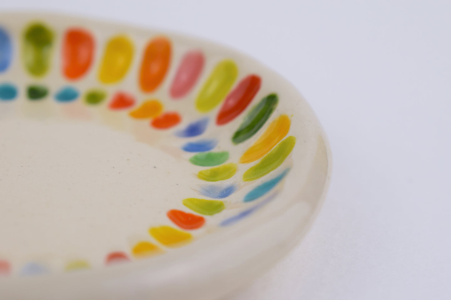 Multicoloured Carved Trinket Dish