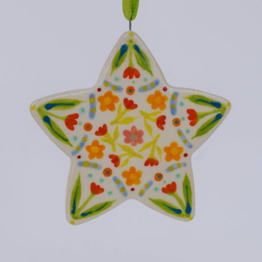 Hanging Star - Floral Harmony III