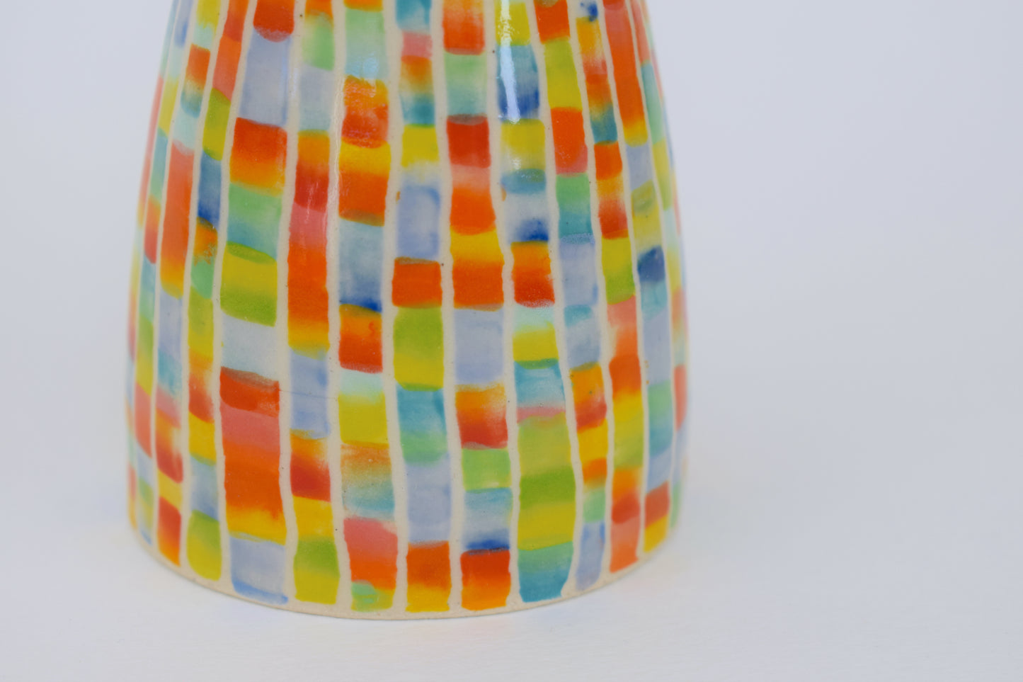 Multicoloured Stripe Vase II
