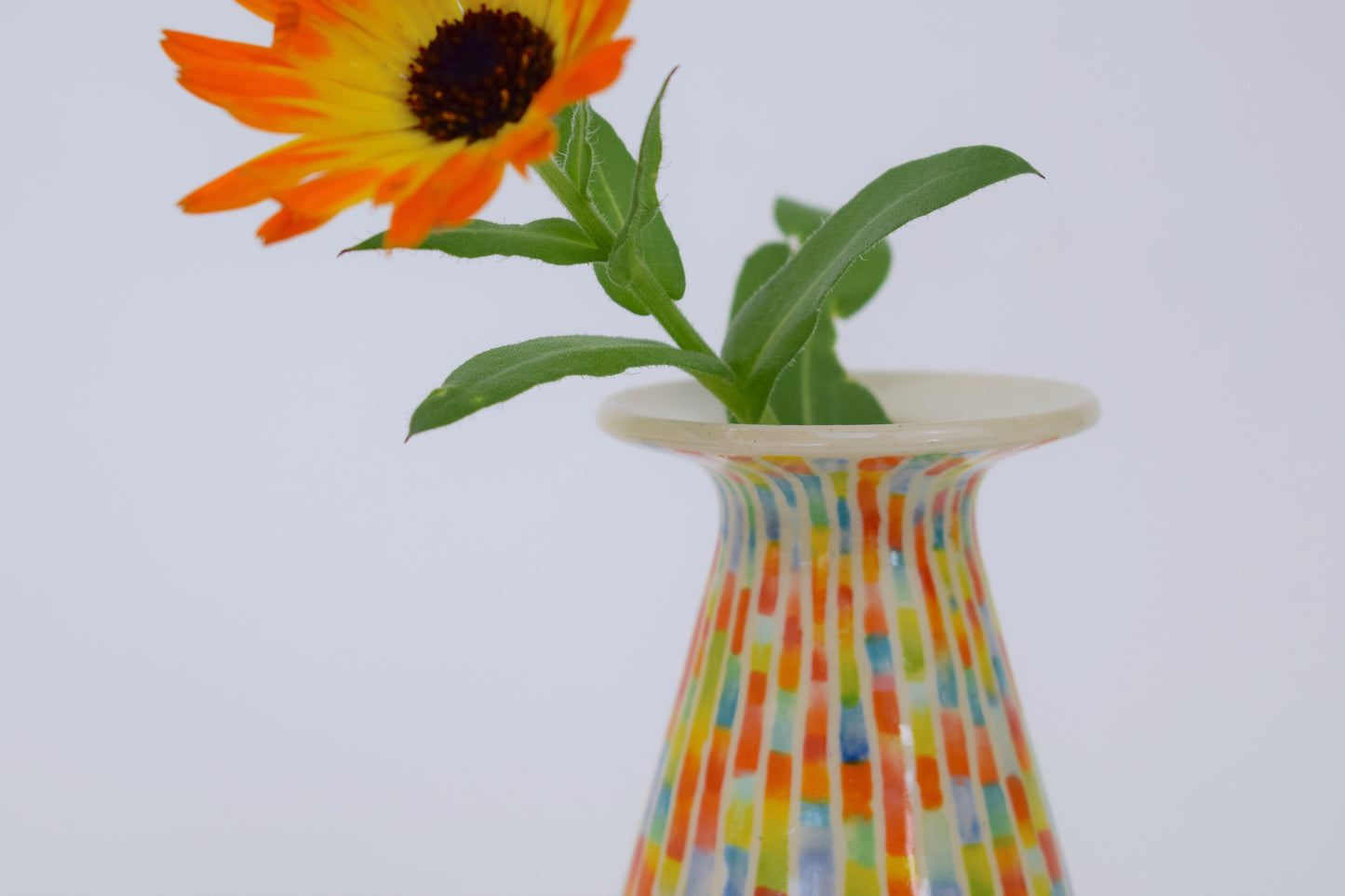 Multicoloured Stripe Vase II