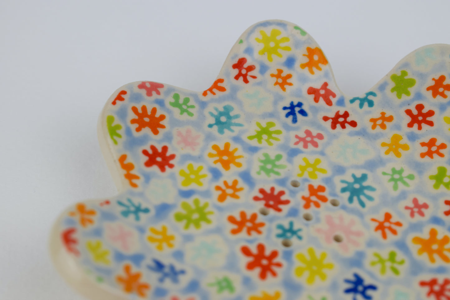 Blue Floral Soap Dish *Imperfect*