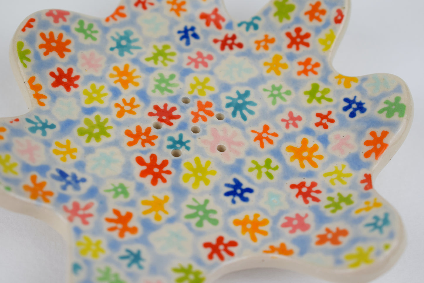 Blue Floral Soap Dish *Imperfect*