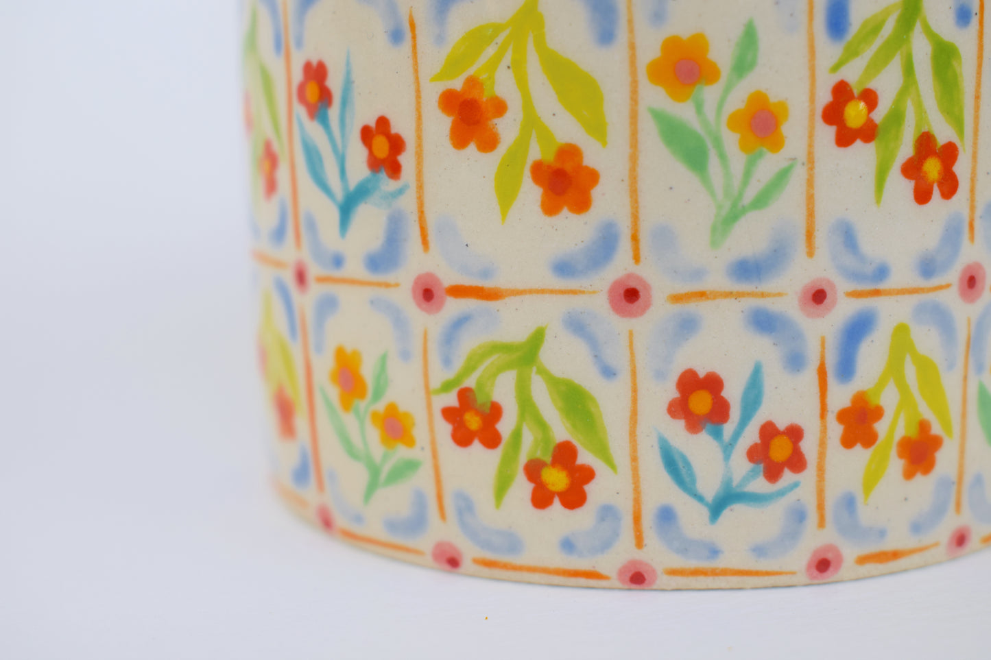 Tile Floral Vase