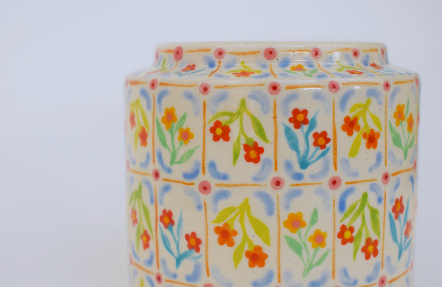 Tile Floral Vase