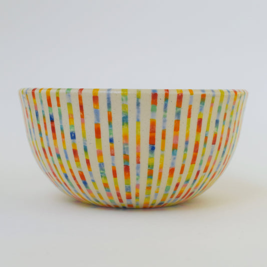 Multicoloured Stripe Bowl