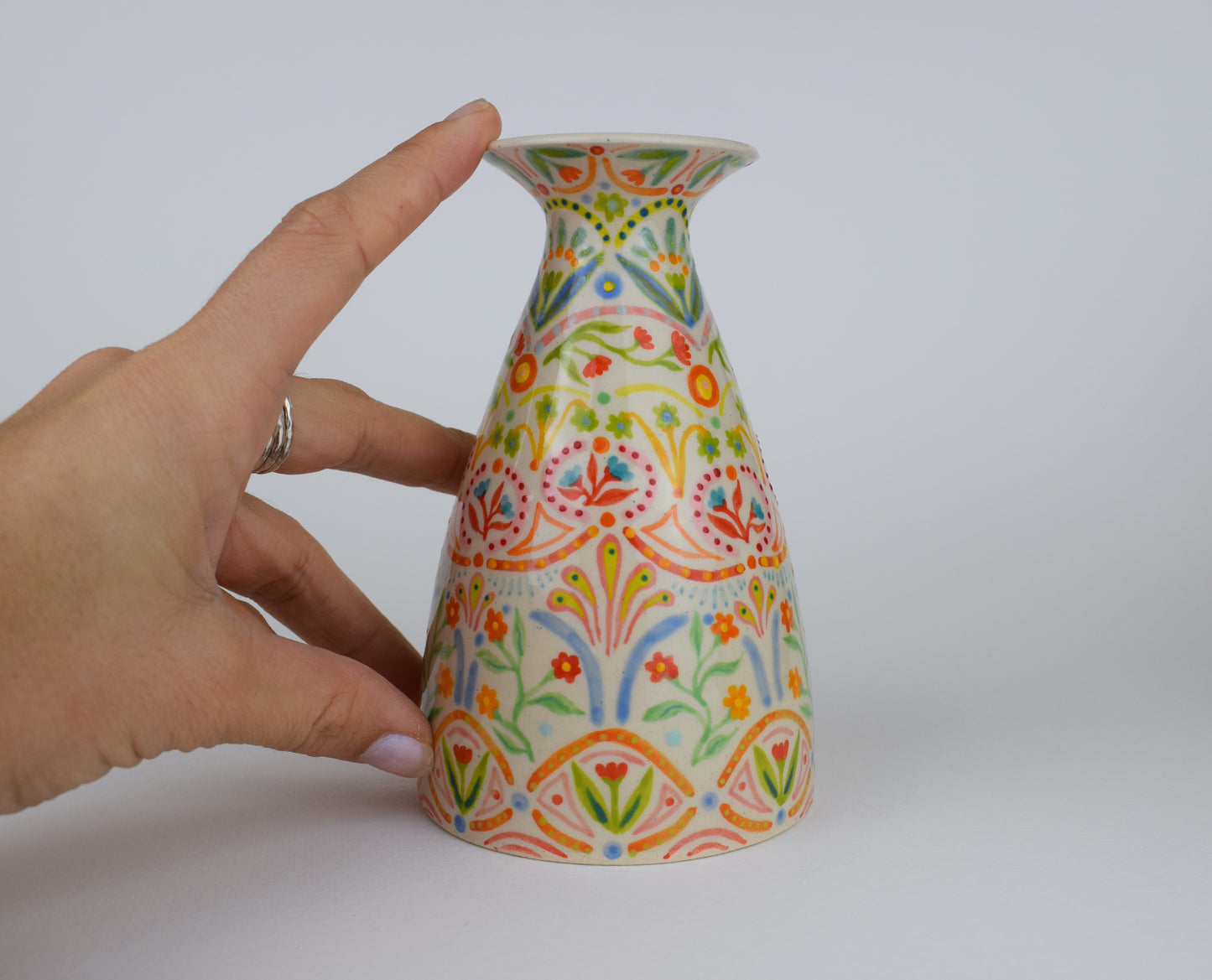Floral Harmony Mini Vase
