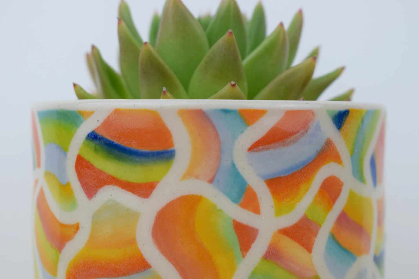 Wavy Stripe Planter  Imperfect