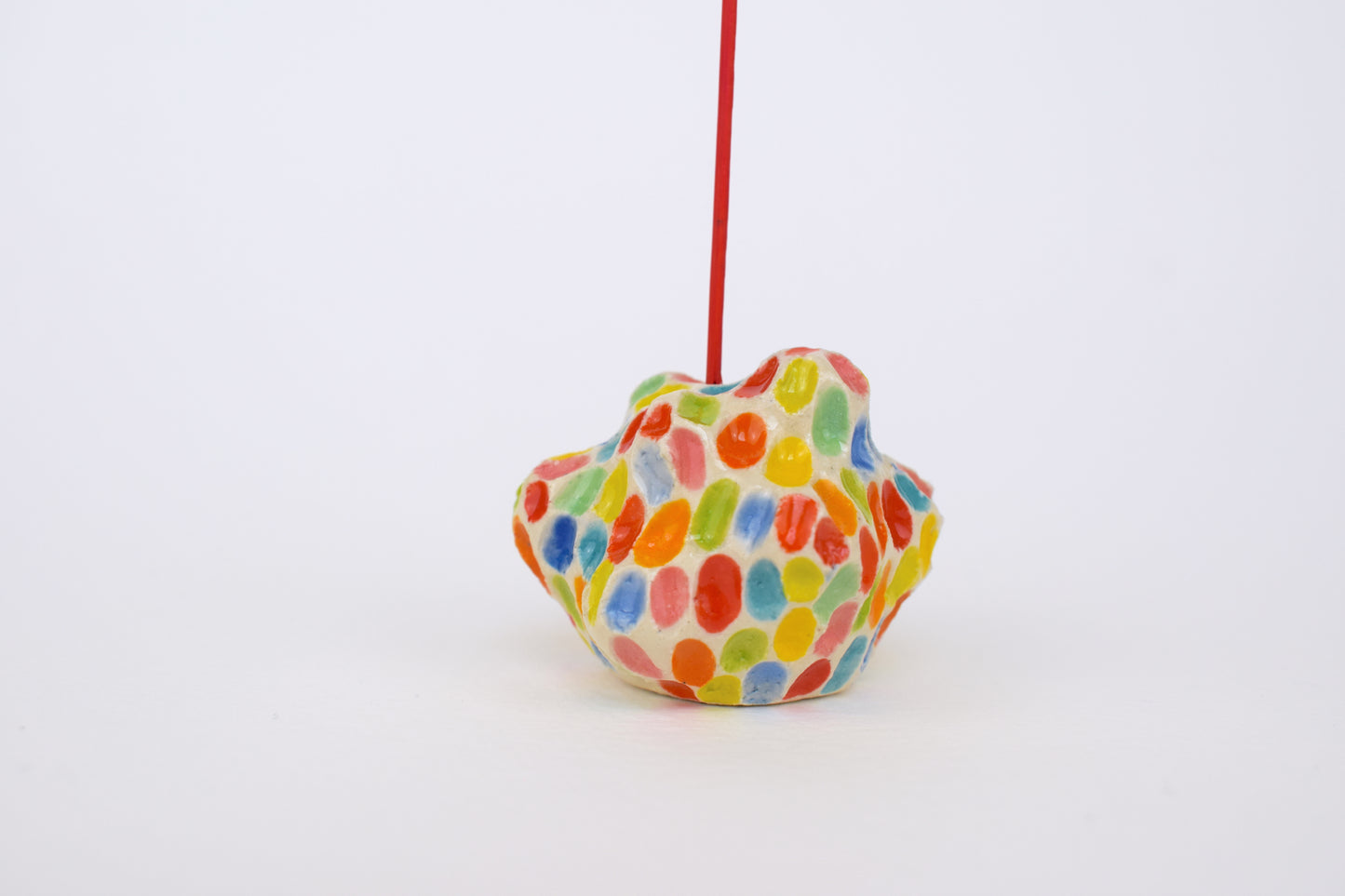 Carved Sunshine Blob Incense Holder