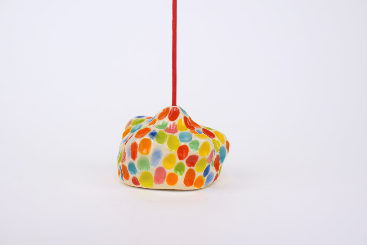 Carved Sunshine Blob Incense Holder