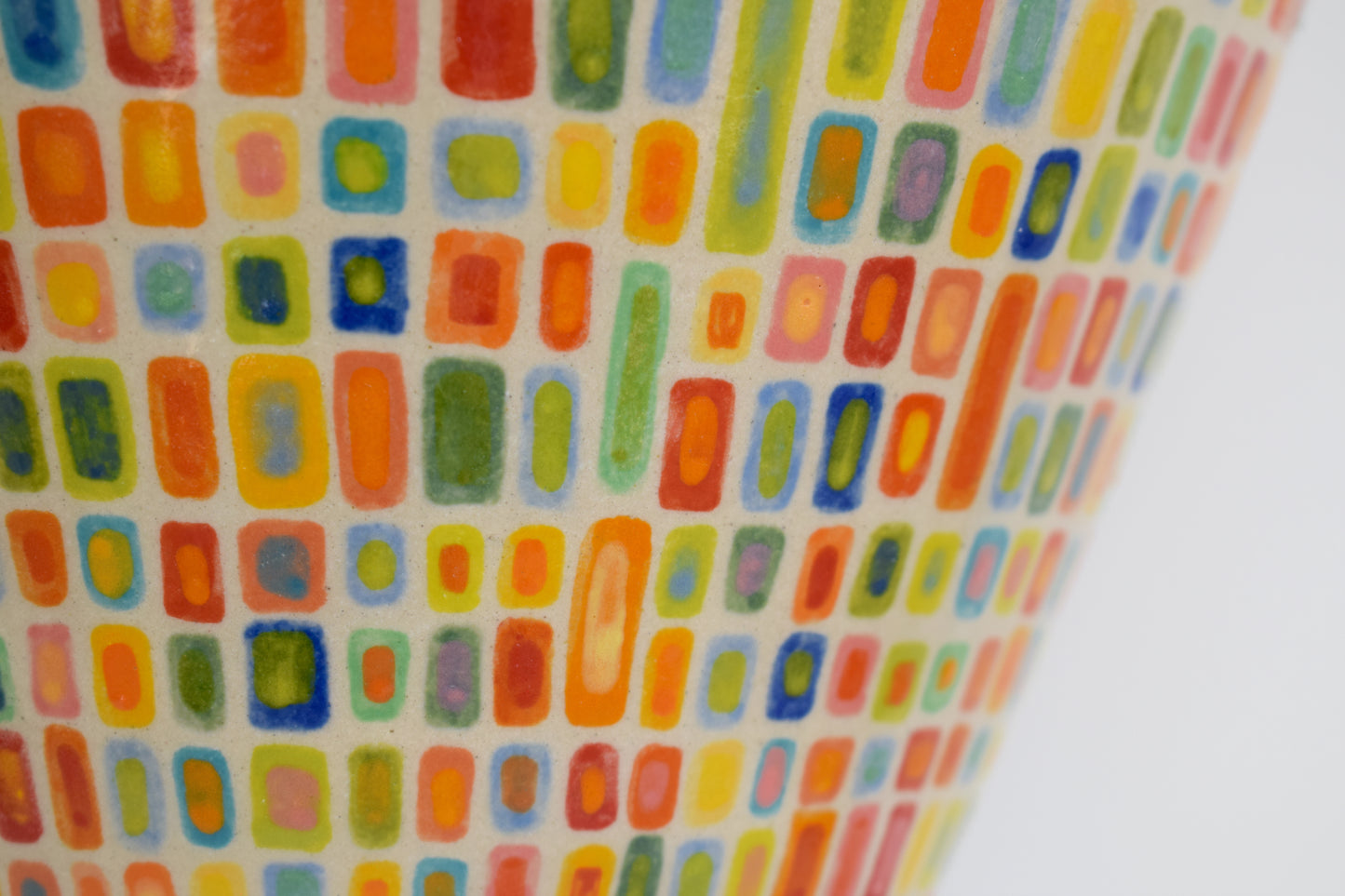 Multicoloured Geometric Vase
