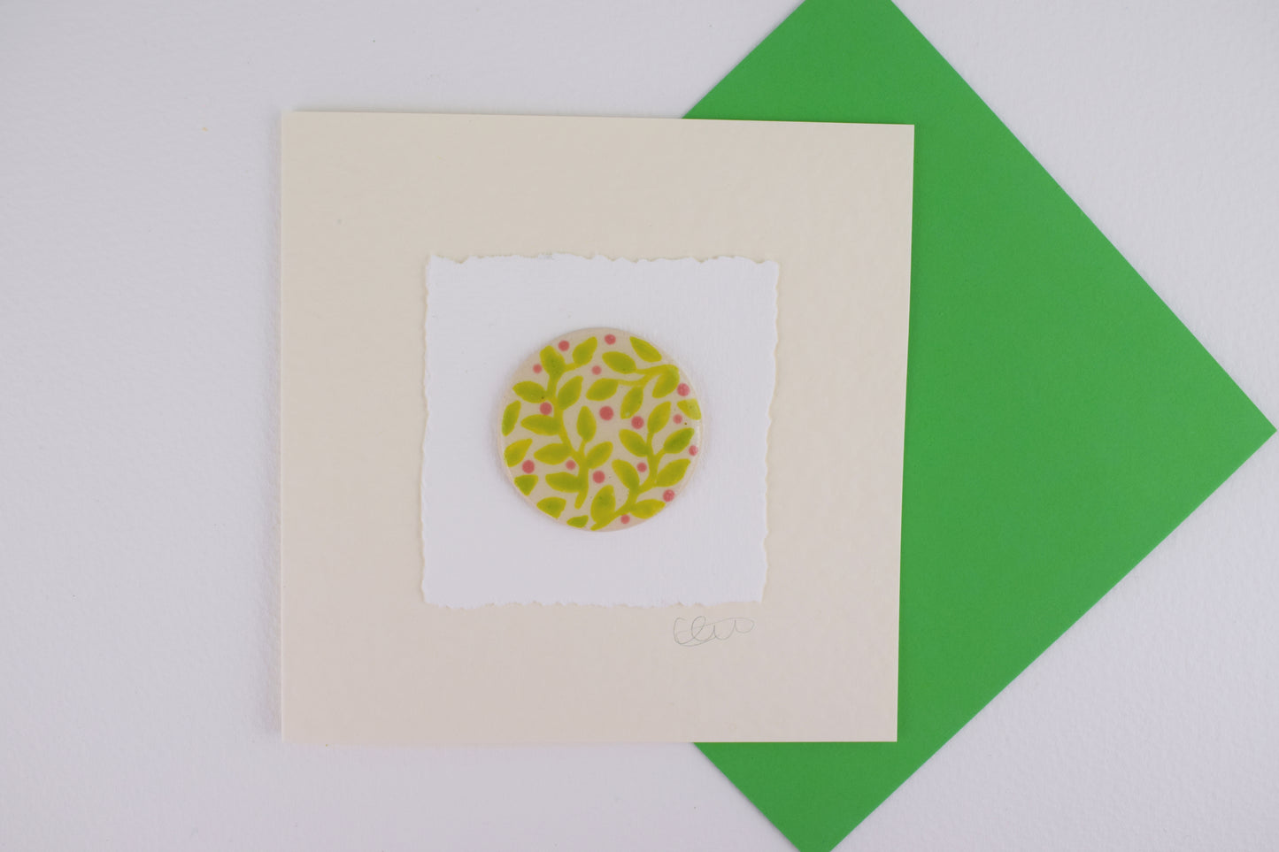 Green Leaf Greeting Card (3 for £20)