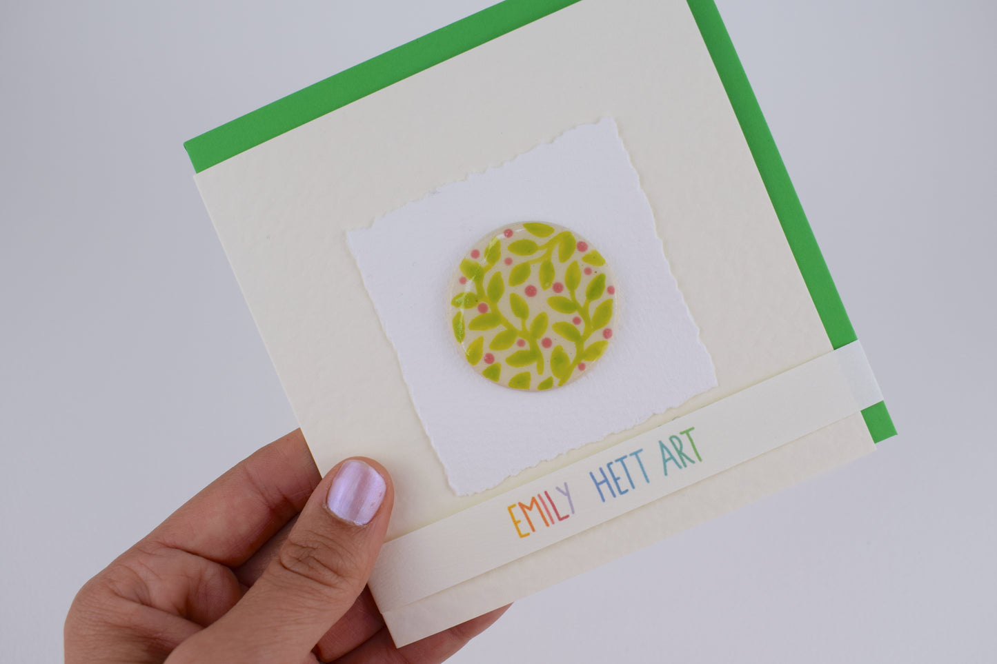 Green Leaf Greeting Card (3 for £20)