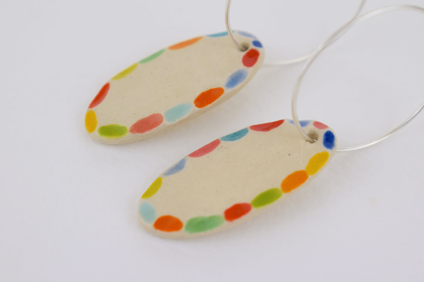 Carved Oval Sunshine Earrings II