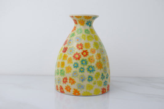 Green Floral Vase  Imperfect