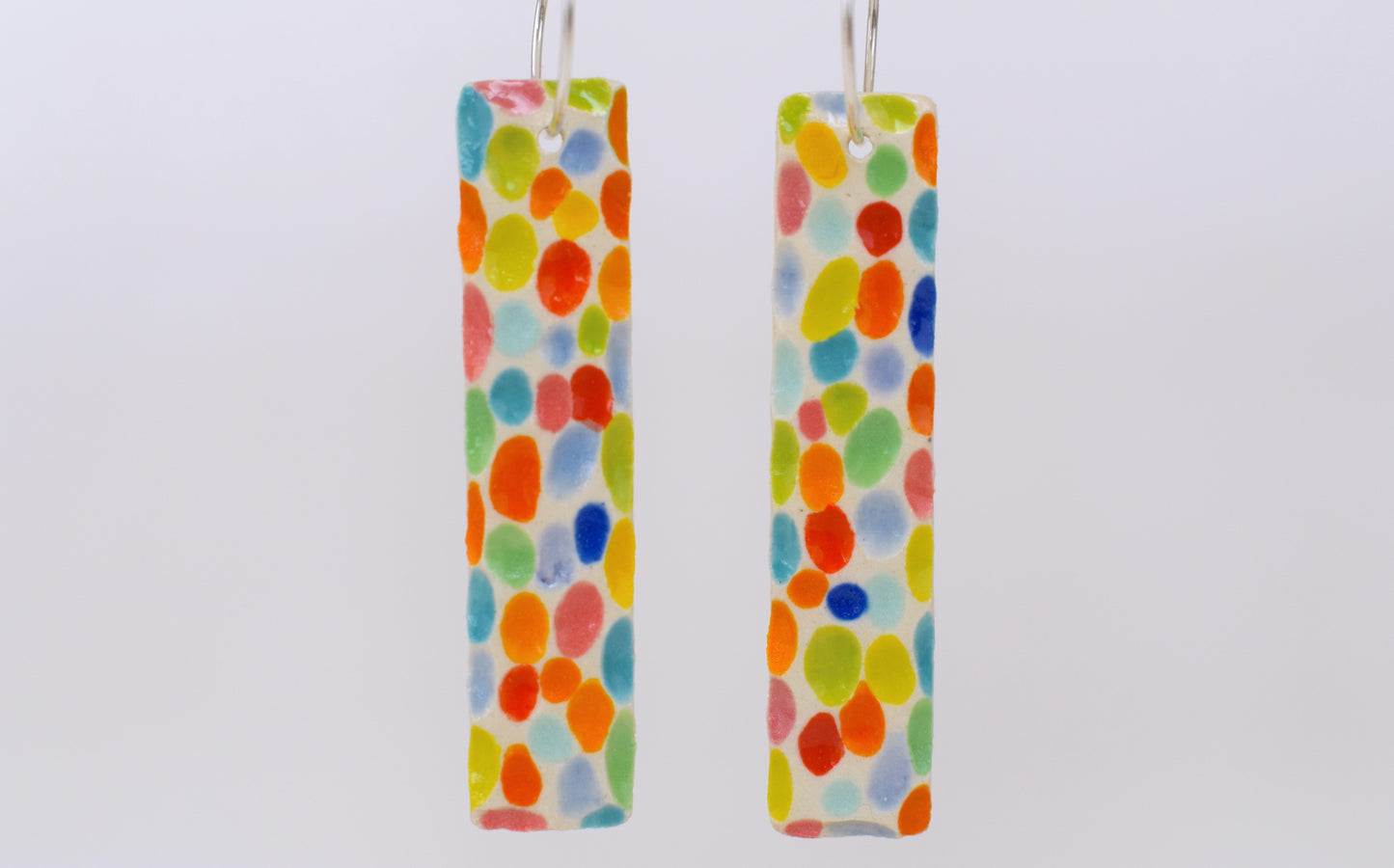 Carved Sunshine Rectangle Earrings