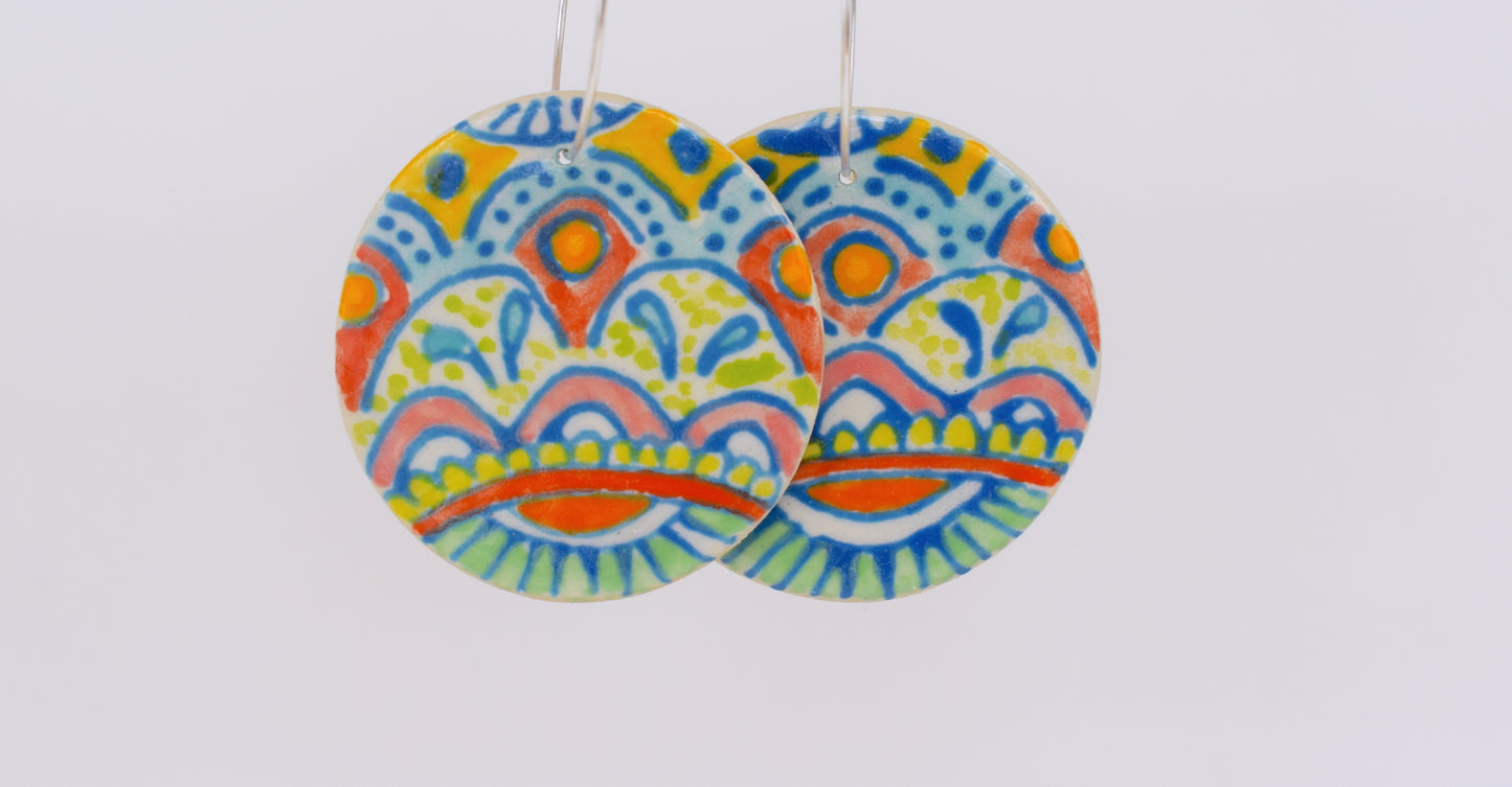 Abstract Patterned Harmony Earrings