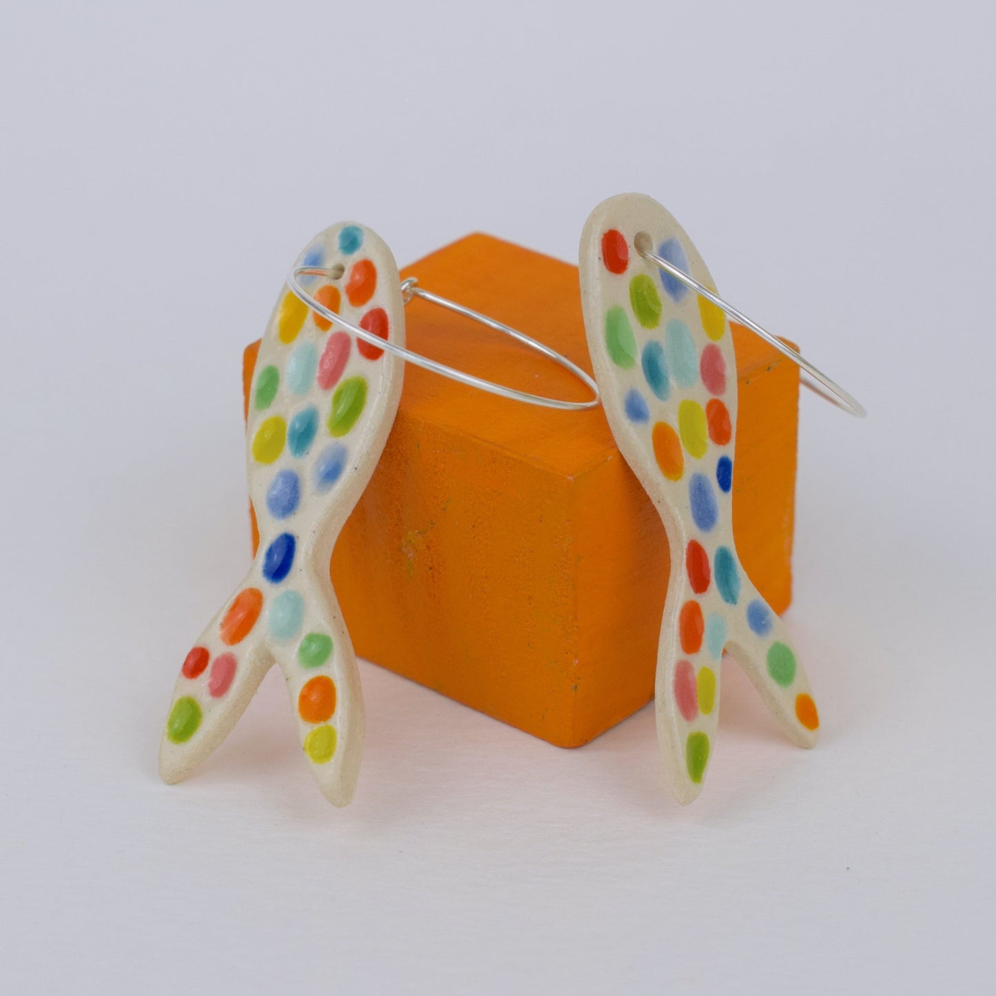 Carved Fish Earrings