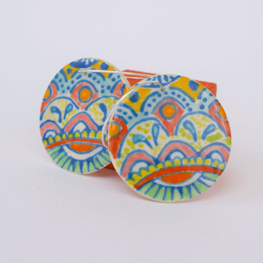 Abstract Patterned Harmony Earrings