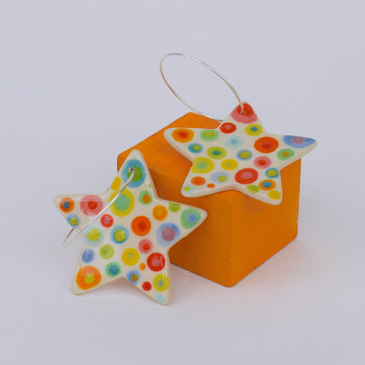 Spotty Dotty Star Earrings