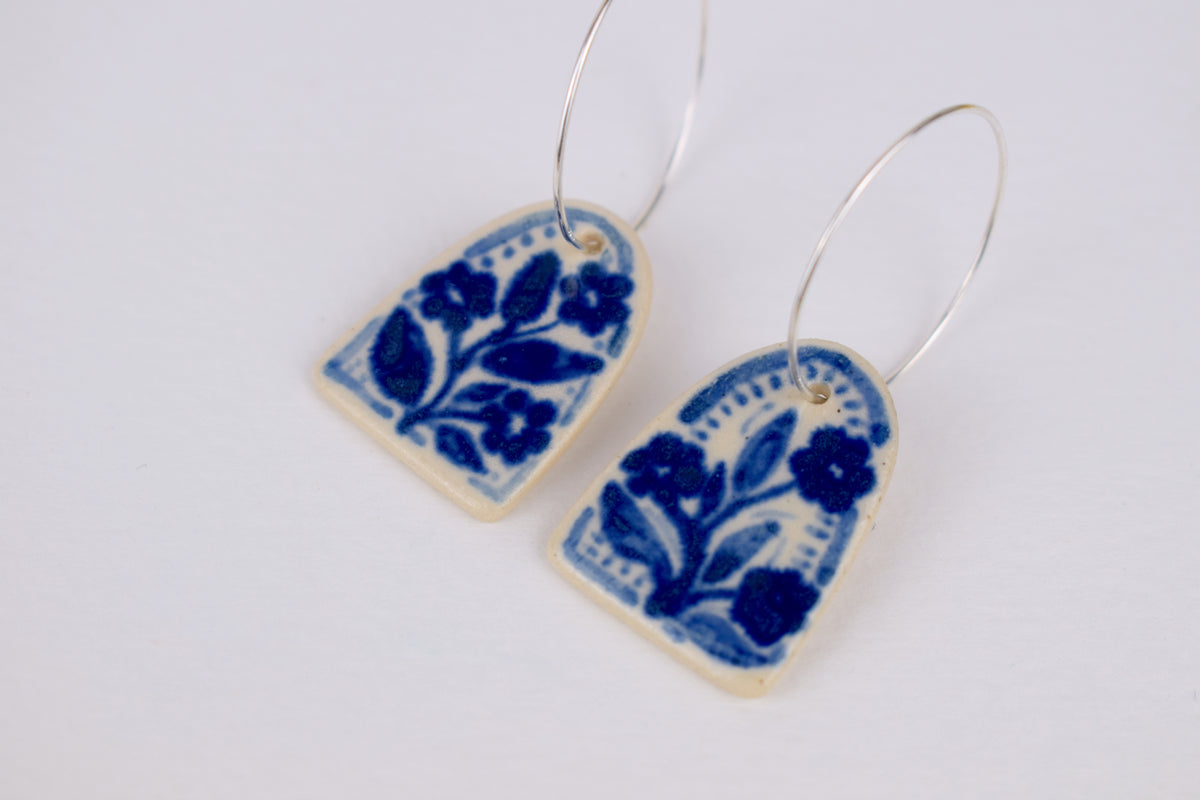 Blue Bouquet Earrings