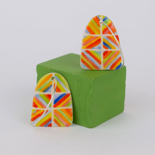 Multicoloured Stripe Earrings