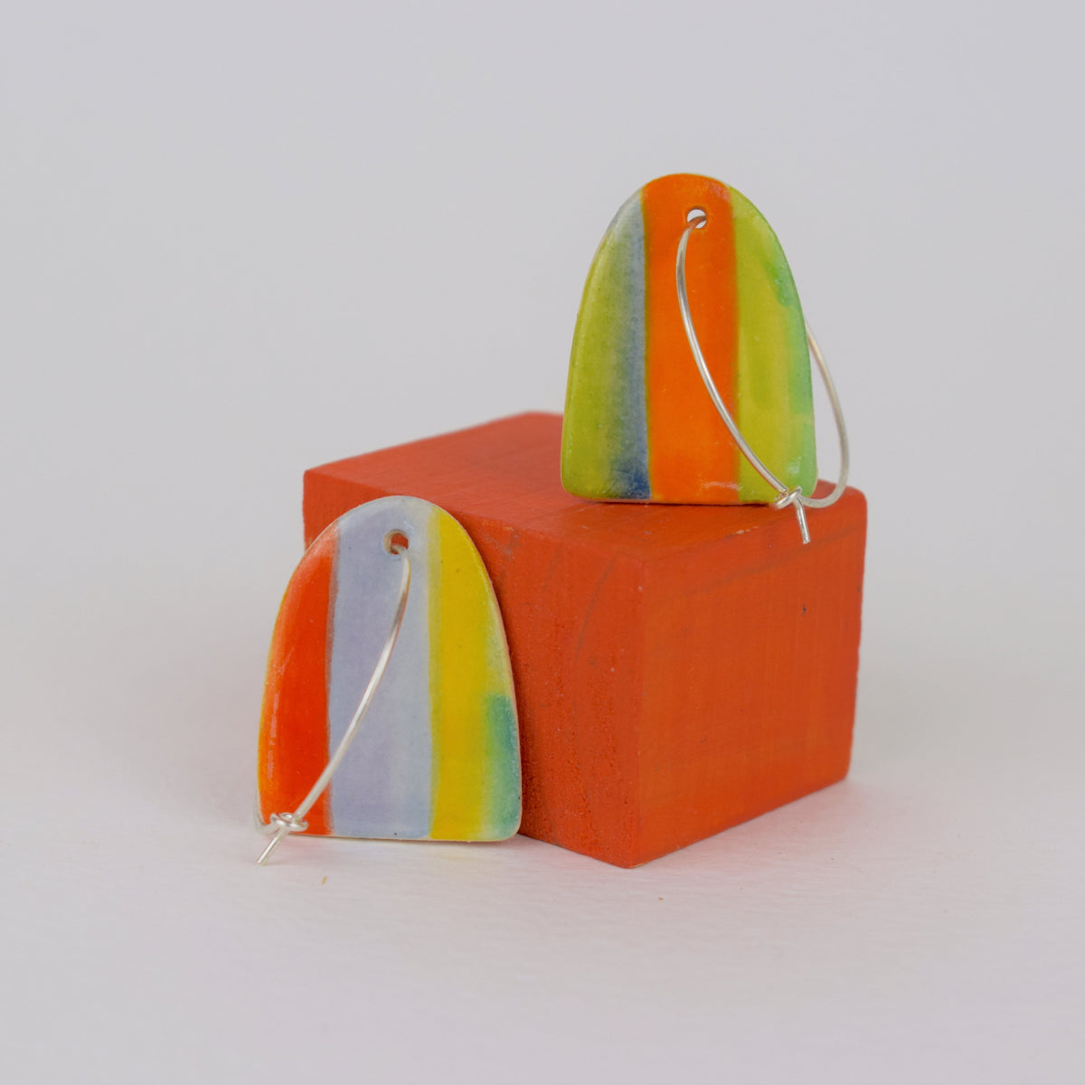 Multicoloured Stripe Earrings
