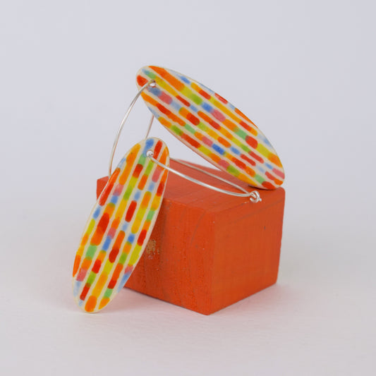 Multicoloured Stripe Earrings