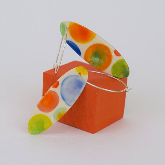 Multicoloured Spot Earrings