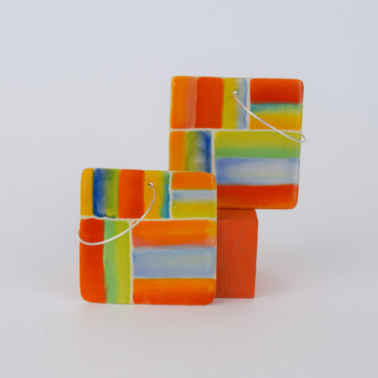 Multicoloured Stripe Earrings