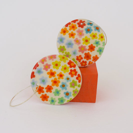 Multicoloured Floral Earrings