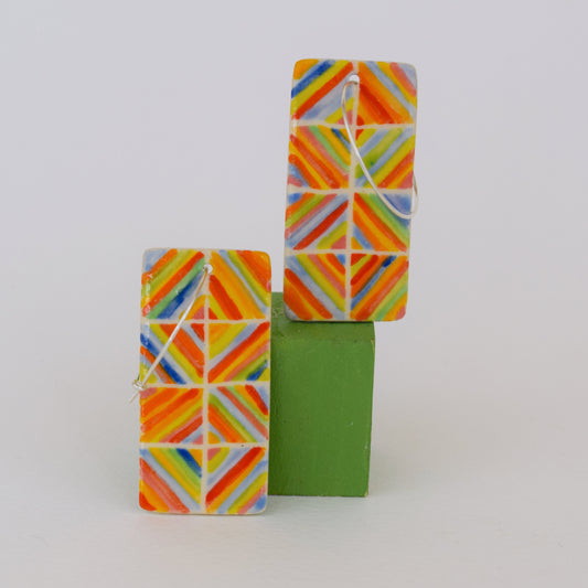 Multicoloured Stripe Earrings